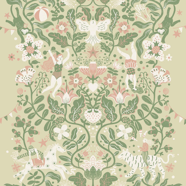 York Wallcoverings Cirkus Light Green Wallpaper