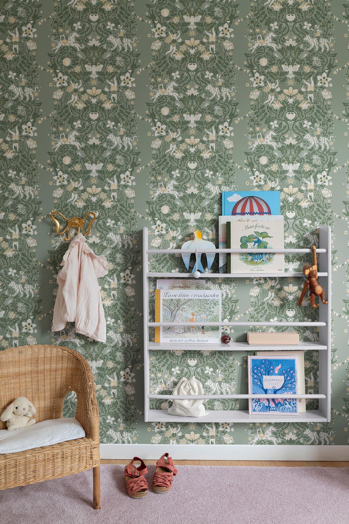 York Wallcoverings Cirkus Sea Green Wallpaper