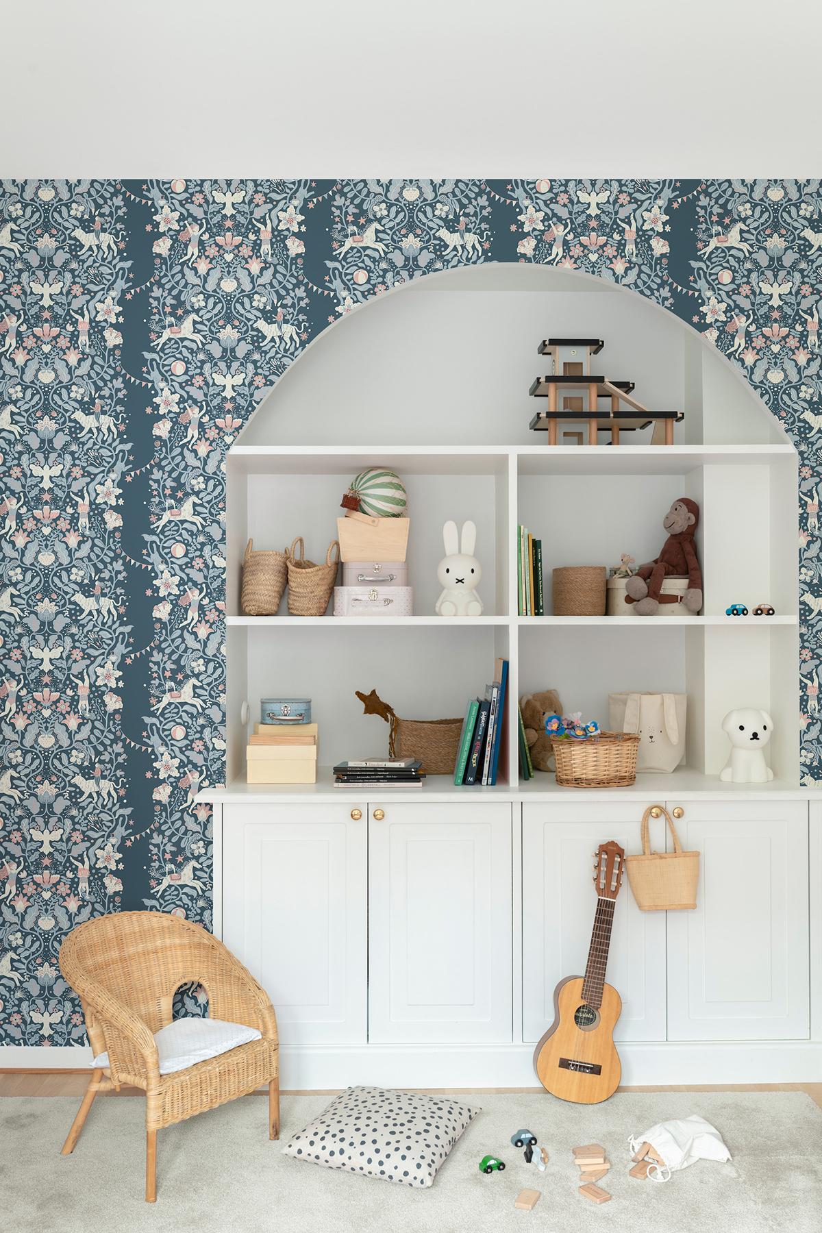 York Wallcoverings Cirkus Blue Wallpaper