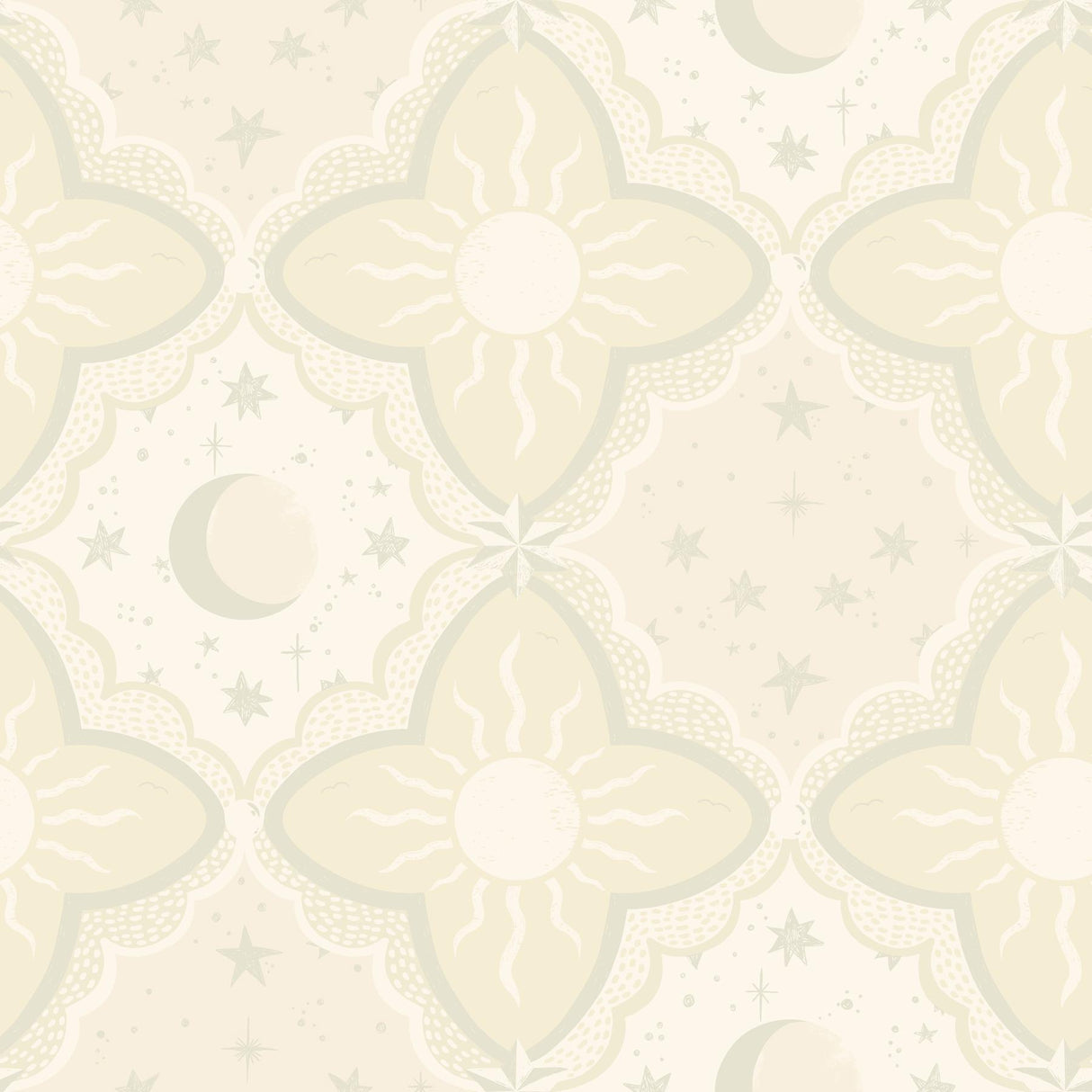 York Wallcoverings Sol & Mane Beige Wallpaper