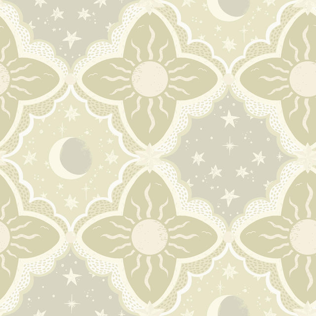 York Wallcoverings Sol & Mane Green Wallpaper