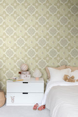 York Wallcoverings Sol & Mane Green Wallpaper