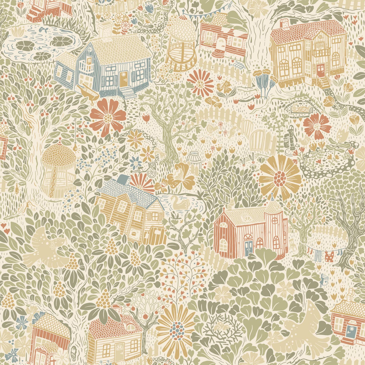York Wallcoverings Bygga Bo Neutral Wallpaper
