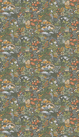 York Wallcoverings Taget Dark Green Wallpaper
