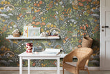 York Wallcoverings Taget Dark Green Wallpaper