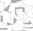 Antonina Vella Abstract Geo White & Silver Wallpaper