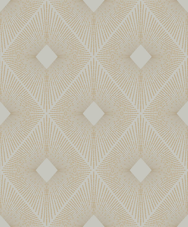 Antonina Vella Harlowe Warm Grey & Gold Wallpaper