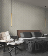 Antonina Vella Harlowe Warm Grey & Gold Wallpaper