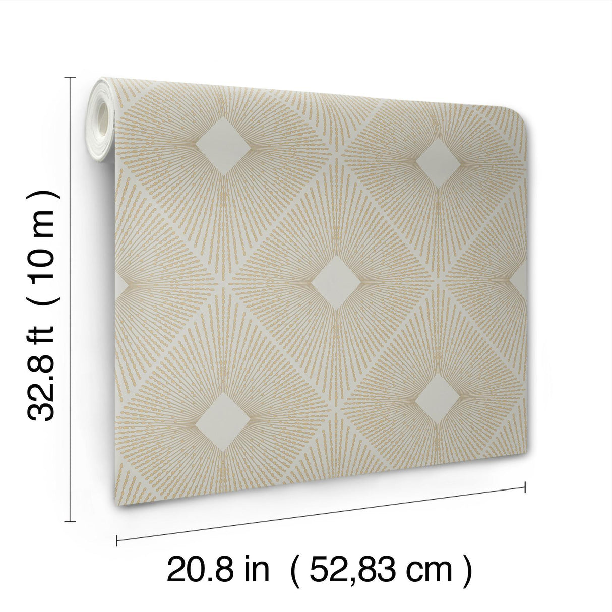 Antonina Vella Harlowe Warm Grey & Gold Wallpaper