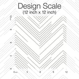 Antonina Vella Polished Chevron White & Silver Wallpaper