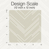 Antonina Vella Polished Chevron Cream & Gold Wallpaper