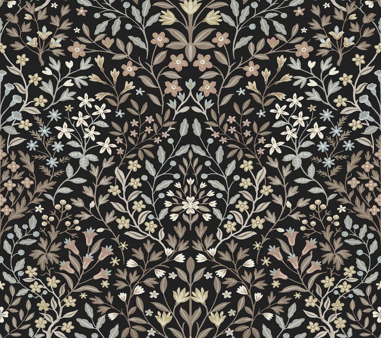 Magnolia Home Garden Terrace Black & Neutral Wallpaper