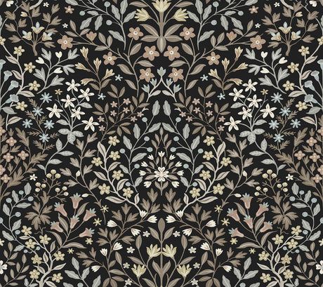 Magnolia Home Garden Terrace Black & Neutral Wallpaper