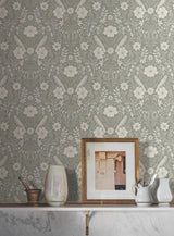 Magnolia Home Colette Grey Wallpaper