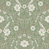 Magnolia Home Colette Bright Green Wallpaper