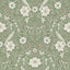 Magnolia Home Colette Bright Green Wallpaper