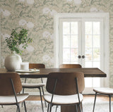 Magnolia Home Gwendolyn Linen & Sage Wallpaper