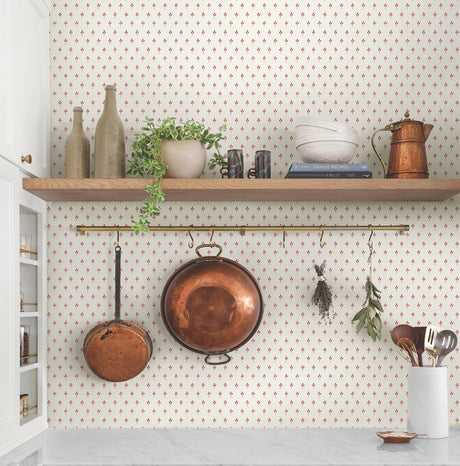 Magnolia Home Charm Red Wallpaper