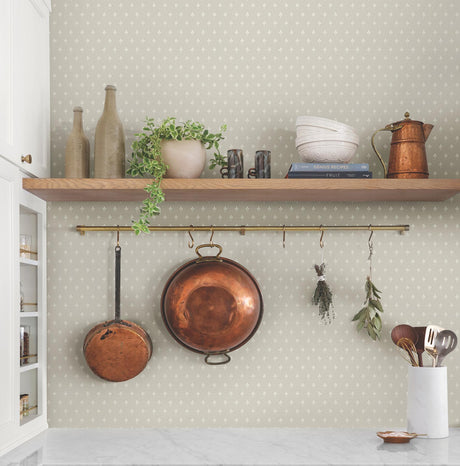 Magnolia Home Charm Grey Wallpaper