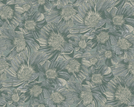 York Designer Series Anemoni Teal Wallpaper