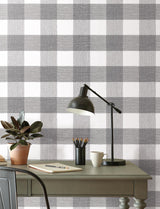 Magnolia Home Weft And Weave Charcoal Wallpaper