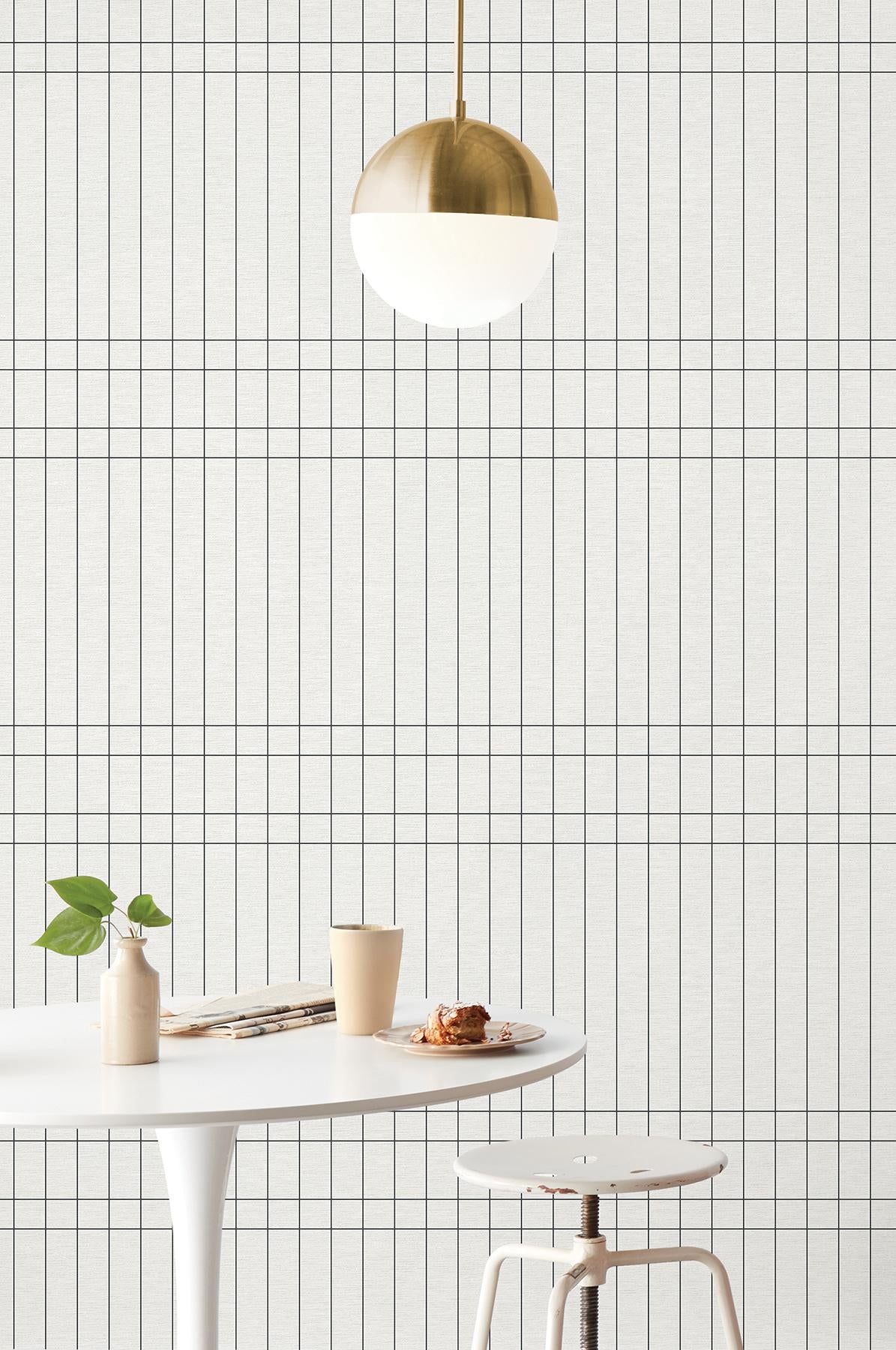 Magnolia Home Boulevard Charcoal Wallpaper