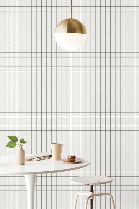 Magnolia Home Boulevard Charcoal Wallpaper