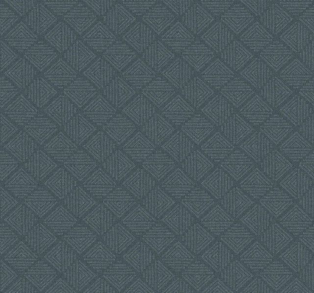 Magnolia Home Center Square Indigo Wallpaper