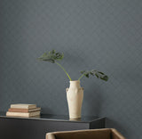 Magnolia Home Center Square Indigo Wallpaper