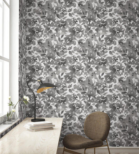 Magnolia Home Lakelynn Charcoal Wallpaper