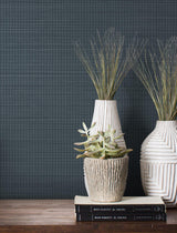 Magnolia Home Loomed Indigo Wallpaper