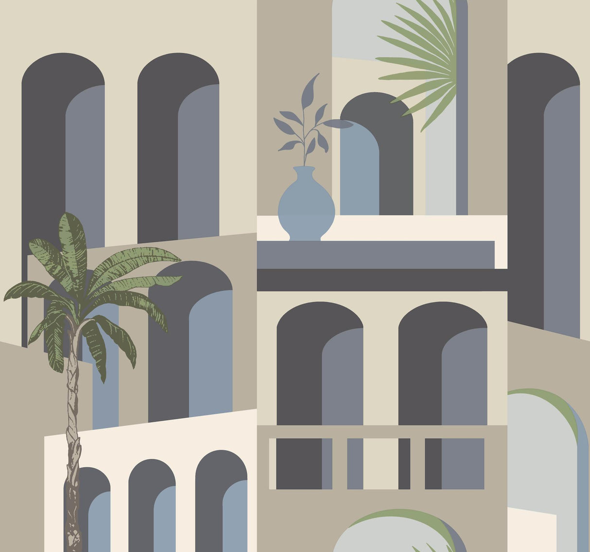 York Wallcoverings Monte Vista Seaside Wallpaper