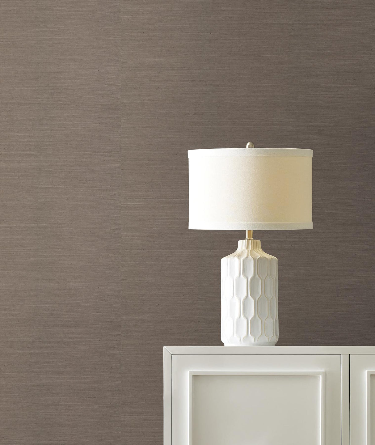 Ronald Redding Designs Maguey Sisal Warm Grey Wallpaper