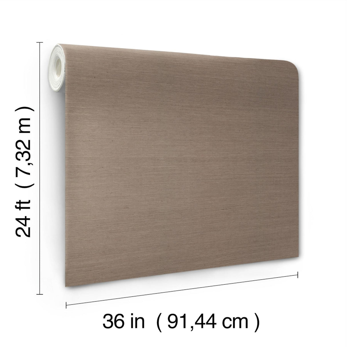 Ronald Redding Designs Maguey Sisal Warm Grey Wallpaper