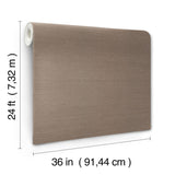 Ronald Redding Designs Maguey Sisal Warm Grey Wallpaper