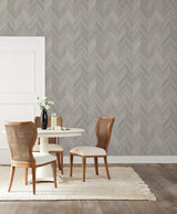York Wallcoverings Seesaw Grey Wallpaper