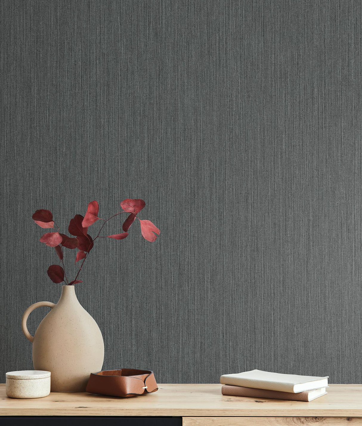 York Wallcoverings Smooth as Silk Grey Wallpaper