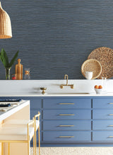 York Wallcoverings Grass Roots Grey Wallpaper