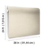 Ronald Redding Designs Tatami Weave Natural Cream Wallpaper