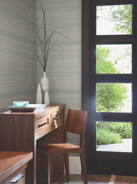 York Wallcoverings Tapestry Stitch Linen Wallpaper