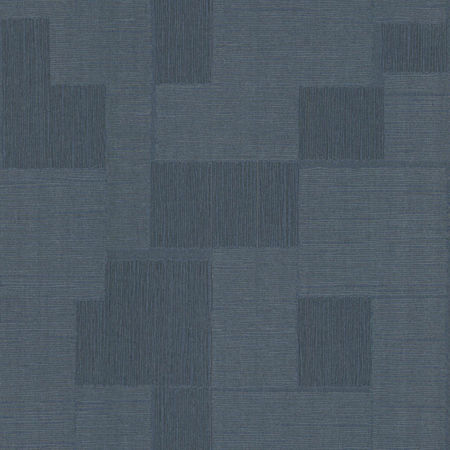 York Wallcoverings Contour Navy Wallpaper