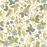 Rifle Paper Co. PSW1535RL Blue Multicolor Peel & Stick Wallpaper