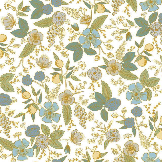 Rifle Paper Co. PSW1535RL Blue Multicolor Peel & Stick Wallpaper