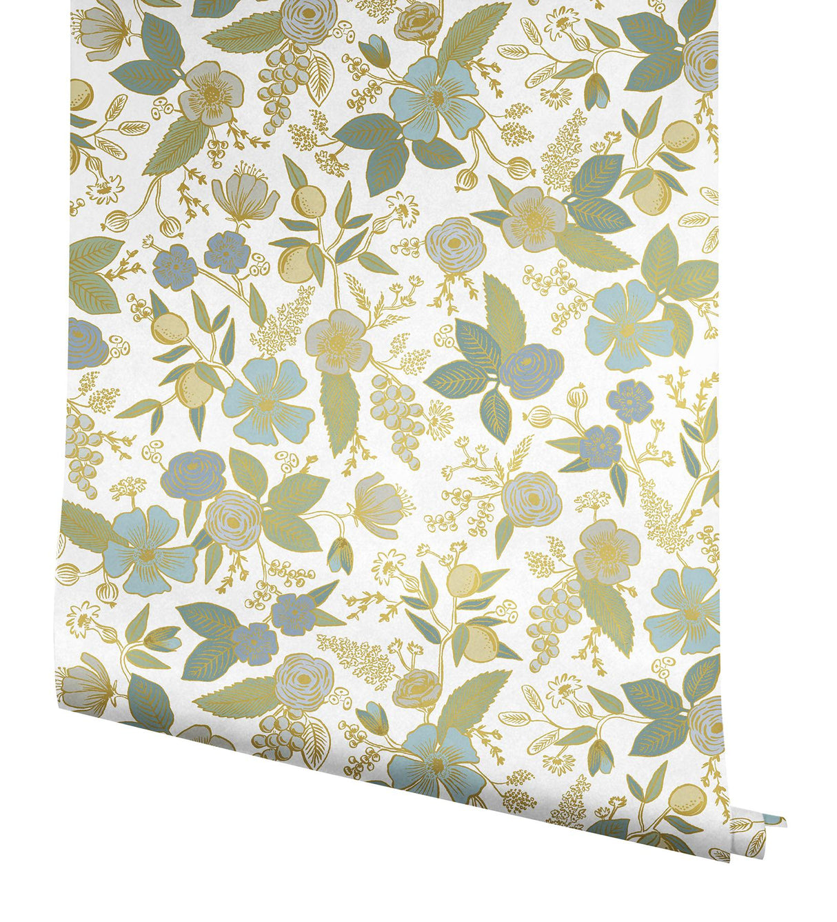 Rifle Paper Co. PSW1535RL Blue Multicolor Peel & Stick Wallpaper
