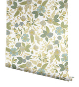 Rifle Paper Co. PSW1535RL Blue Multicolor Peel & Stick Wallpaper