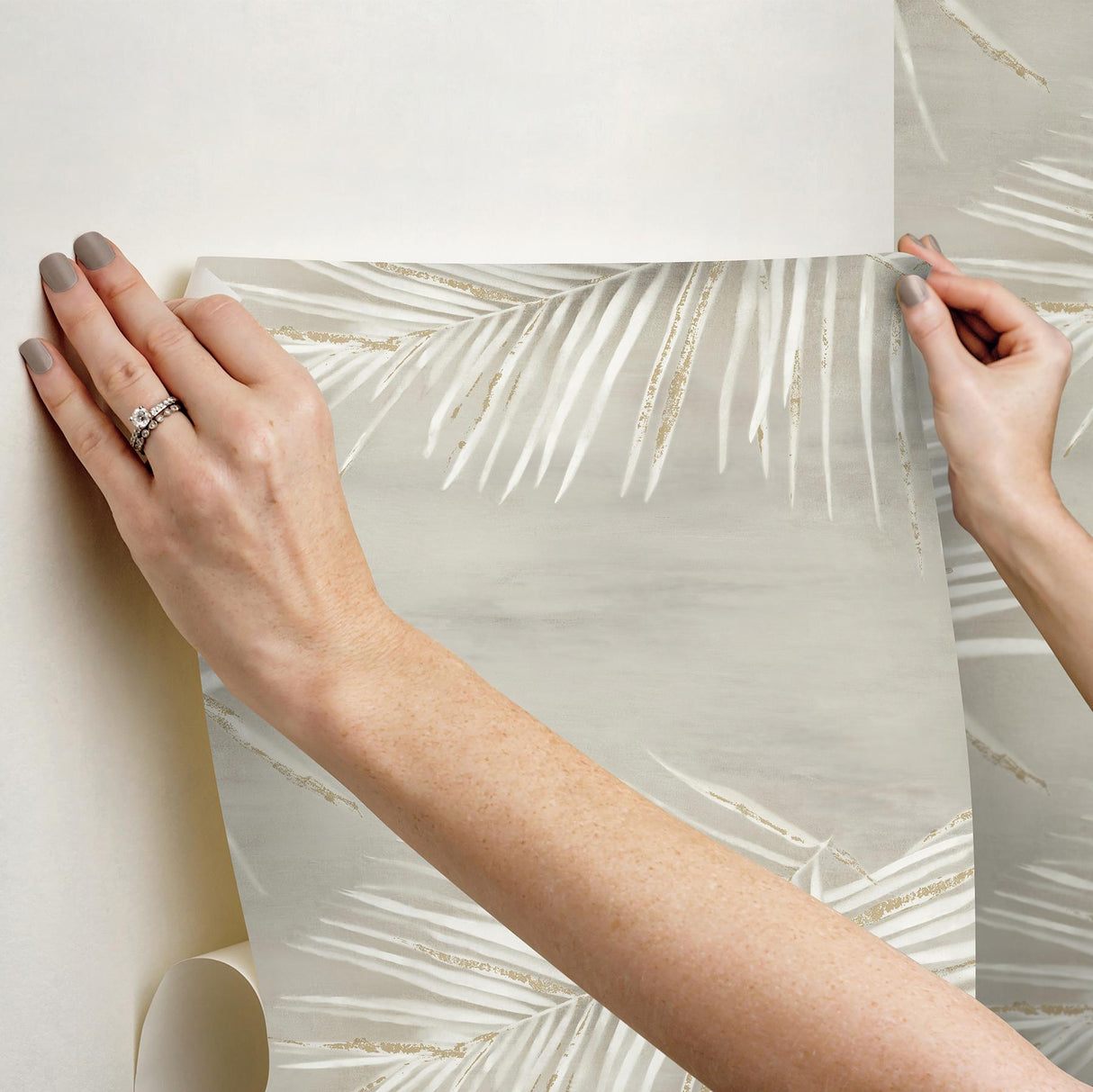 York Wallcoverings Endless Summer Taupe Peel & Stick Wallpaper