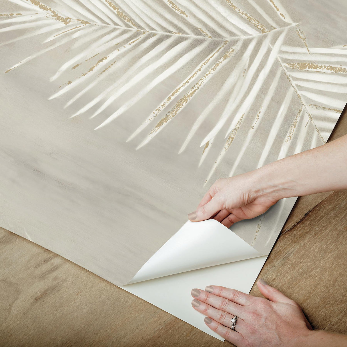York Wallcoverings Endless Summer Taupe Peel & Stick Wallpaper