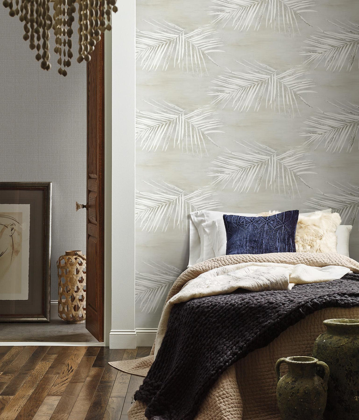 York Wallcoverings Endless Summer Grey Peel & Stick Wallpaper