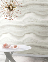 York Wallcoverings Shifting Sands Salt Grey Peel & Stick Wallpaper