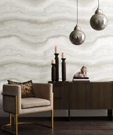 York Wallcoverings Shifting Sands Salt Grey Peel & Stick Wallpaper
